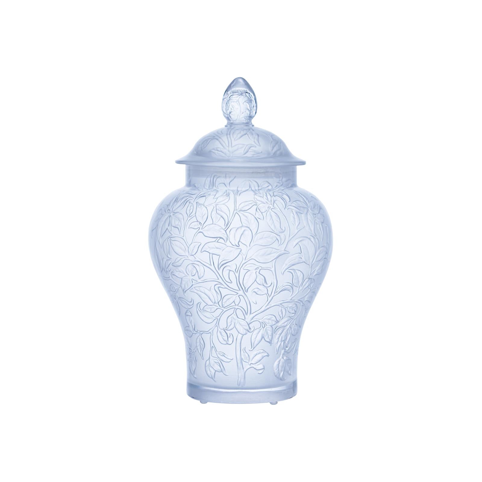 Oval Leaves Jar