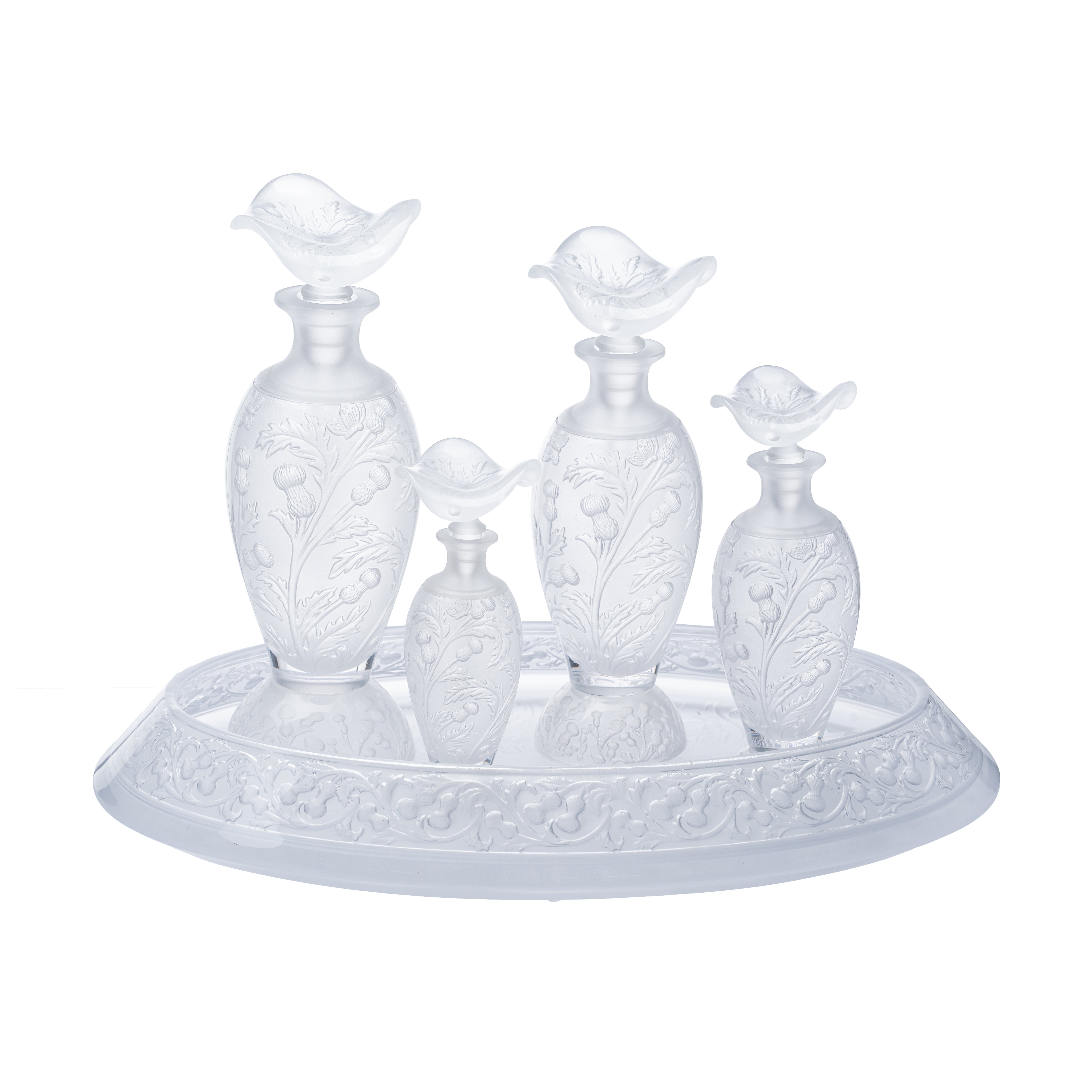 Oval Blooming Flower Bottle